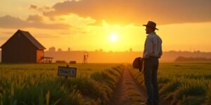 This is the story of a farmer who’s not just tending crops, but nurturing the roots of something greater — a brand. A vision. A future. Out in the stillness of morning, the farmer stands at the edge of his land. The air is cool. Dew clings to the rows of green, and the sky is slowly waking with a gentle hue of gold. It’s a familiar view. He’s seen it countless times. But today, something feels different. He’s not just preparing for a day of work in the fields. Today, he’s preparing to define something deeper — something that goes beyond soil and seasons.