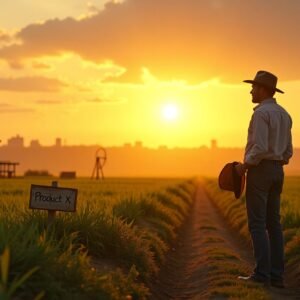 This is the story of a farmer who’s not just tending crops, but nurturing the roots of something greater — a brand. A vision. A future. Out in the stillness of morning, the farmer stands at the edge of his land. The air is cool. Dew clings to the rows of green, and the sky is slowly waking with a gentle hue of gold. It’s a familiar view. He’s seen it countless times. But today, something feels different. He’s not just preparing for a day of work in the fields. Today, he’s preparing to define something deeper — something that goes beyond soil and seasons.