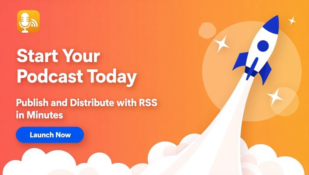 With RSS, launching your podcast is fast, simple, and powerful. Publish your show once, and it’s instantly available on Spotify, Apple Podcasts, Amazon, and more. No coding. No complicated setup. Just pure reach.