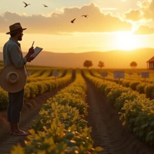 I wake up with the morning sun, My fields are quiet, work's begun. I’ve planted seeds with care and grace, But something’s missing in this place.