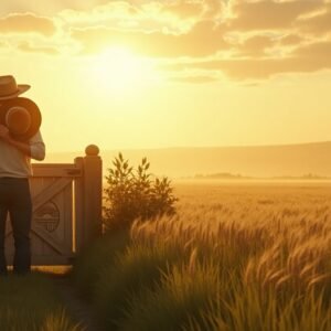 In the hush of dawn with the fields still wide, I stand at the edge, where the wheat meets sky. With hands in the soil and hope in my chest, I branded my harvest, I gave it my best.