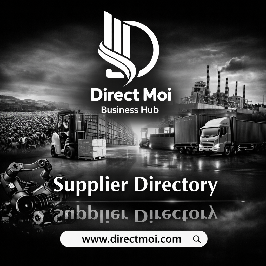 Direct Moi: Supplier Directory 1 https://chatgpt.com/c/6975da22-ca7c-832a-a024-5181be79fe10#:~:text=Moi%20Supplier%20Directory-,.,materials%2C%20technology%2C%20logistics%2C%20professional%20services%2C%20and%20more%20%E2%80%94%20all%20in%20one%20hub.,-%F0%9F%9A%80%20The%20Supplier%20Directory